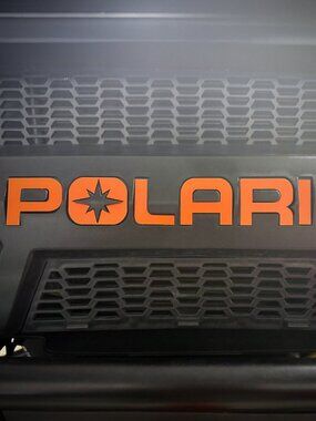 1.82'' 2016 POLARIS Ranger CreeyPLASTIC LETTERS FOR SNOWMOBILES NOT VINYL ORANGE
